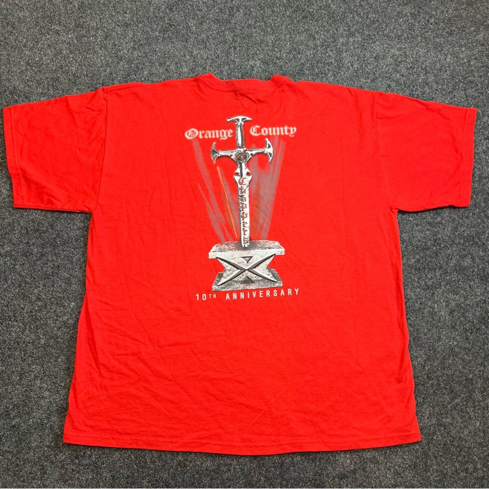 Orange County Choppers OCC 10th Anniversary T Shirt XL Motorcycle Tee